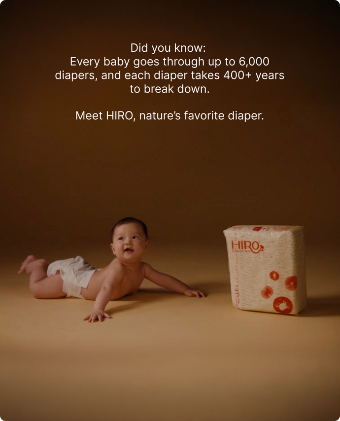 HIRO Diapers Monthly Diaper and Wipes Bundle