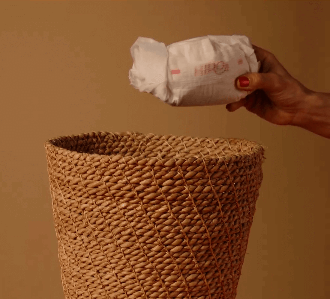 throw hiro diaper in trash